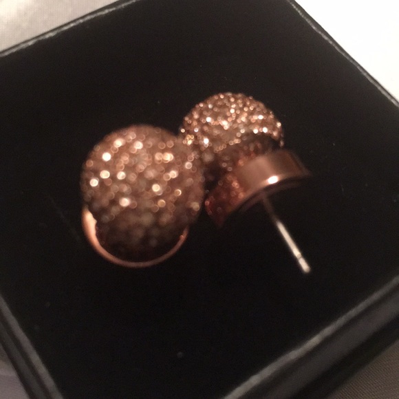 Michael Kors Jewelry - Michael Kors Metallic Pave Ball Stud Earrings